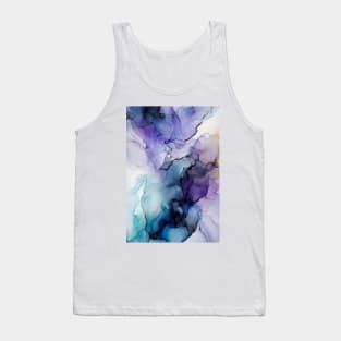 Pretty Purple - Abstract Alcohol Ink Art Tank Top